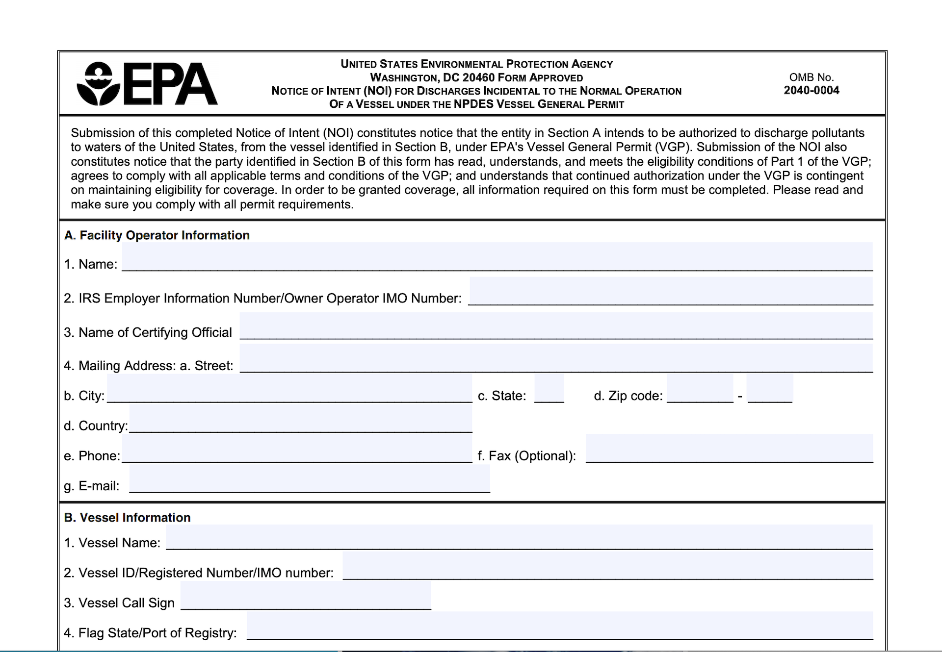 Submitting a Notice of Intent to the EPA: What Do Permits Cover?